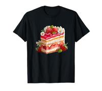 Flor de Fresa y Margarita para Amantes de los gráficos de Pasteles Lindos Camiseta