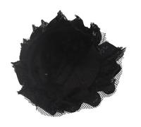 Flor De Gasa 20 piezas de flores artificiales 5, cm, gasa desgastadas, hechas a mano, tocados DIY, decoración bodas, caja dulces, accesorios(Black)