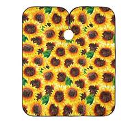 Flor De Girasol En Acuarela Barberos Delantal Ajustable Barbero Capas Impermeable Capas De Corte Peluqueria Para Adulto Peluquería Niños 140X168Cm