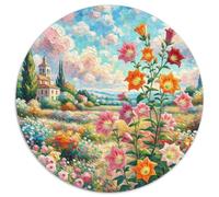 Flor de Globo 1000p Rompecabezas Redondo Adultos-Niños Blumen Circular Puzzle Niños: 3D CKunstón Juego Familiar Impossible Regalos 1000pcs (67.5x67.5cm)