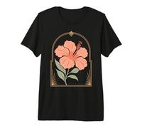Flor De Hibisco Floración Tropical Botánico Floral Naturaleza Camiseta Premium
