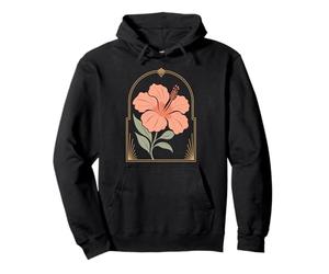 Flor De Hibisco Floración Tropical Botánico Floral Naturaleza Sudadera con Capucha