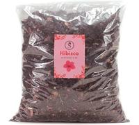 Flor de Jamaica, 100g Hibisco Premium calidad extra en estado natural para infusion fria de té detox, Hibiscus que ayuda a la dieta de manera segura, eficaz y natural (100g)