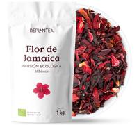 FLOR DE JAMAICA ECOLOGICA 1kg | Flor de Hibisco 1kg, Infusión de Hibisco, Agua de Jamaica, Té Frio o Cocina REPLANTEA