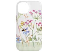 Flor de jardín botánico de abejas de acuarela floral Carcasa para iPhone 14