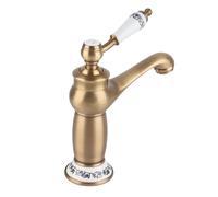 Flor de la Vendimia grifo de cocina y en lat¨®n, manija ¨²nica, dise?o vintage, para fregadero y cuenca, estilo r¨² y elegante, ideal para hogar y hotel