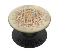 Flor de la vida, Árbol de la vida, Geometría Sagrada, Cabalá PopSockets PopGrip Adhesivo