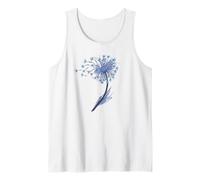 Flor de león Acuarela Flor Hierba Silvestre Planta Flores Camiseta sin Mangas
