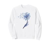 Flor de león Acuarela Flor Hierba Silvestre Planta Flores Sudadera