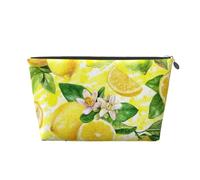 flor de limon, Bolsa de artículos de tocador Bolsa de Maquillaje Bolsa de cosméticos Bolsa de artículos de tocador de Viaje portátil