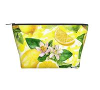 flor de limon, Bolsa de artículos de tocador Bolsa de Maquillaje Bolsa de cosméticos Bolsa de artículos de tocador de Viaje portátil