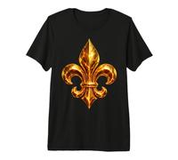 Flor de lis Heráldico Francés Lirio Arte Camiseta Premium