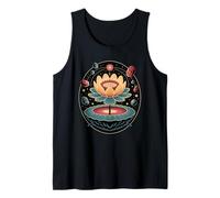 Flor de Loto Cósmica Universo Cristales Estrellas Energía Camiseta sin Mangas