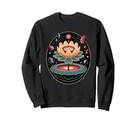 Flor de Loto Cósmica Universo Cristales Estrellas Energía Sudadera