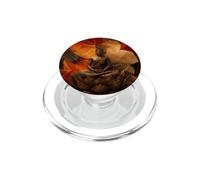 Flor de Loto de Buda de otoño - Hojas de otoño - Budismo Budista PopSockets PopGrip para MagSafe