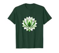 Flor de Loto Mandala Verde Camiseta