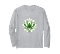 Flor de Loto Mandala Verde Manga Larga
