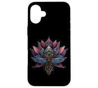 Flor de Loto Vintage Japonés Budismo Zen Budismo Yoga Carcasa para iPhone 16 Plus