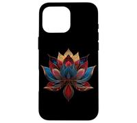 Flor de Loto Vintage Japonés Budismo Zen Budismo Yoga Carcasa para iPhone 16 Pro MAX