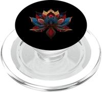 Flor de Loto Vintage Japonés Budismo Zen Budismo Yoga PopSockets PopGrip para MagSafe