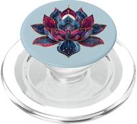 Flor de Loto Vintage Japonés Budismo Zen Budismo Yoga PopSockets PopGrip para MagSafe