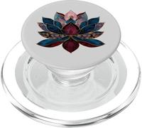 Flor de Loto Vintage Japonés Budismo Zen Budismo Yoga PopSockets PopGrip para MagSafe
