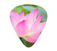 Flor de loto y capullo,12 púas de guitarra, 3 grosores diferentes para guitarra acústica, bajo y ukelele