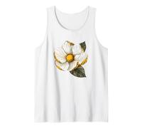 Flor de magnolia blanca grande Camiseta sin Mangas