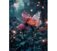 Flor De Mariposa Puzzle 3000 Piezas, Rompecabezas Adultos Puzzle, 3D Un Rompecabezas, Desafiante Puzzles de Decoración Juego de, Juego Educativo para Toda la Familia, para Regalo Decoración FNKL7-428