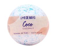Flor De Mayo Bomba Sal Efervescente Baño Aroma Coco Hidratante Piel Suave Relajante 200gr