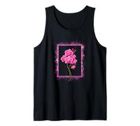 Flor de orquídea Rosa gráfica Arte Floral botánico Moderno Camiseta sin Mangas