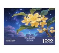 Flor de osmantus Puzzles 1000pcs Jeu Éducatif Puzzle Classique De Décoration Élégante Carton 100% Recyclé Cadeaux Pour Hommes Pour Adultes 52x38cm/1000pcs