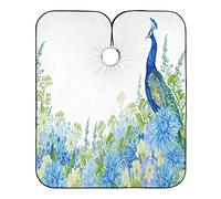 Flor De Pavo Real Capas De Corte Peluqueria Ligera Barbero Capas Impermeable Barberos Delantal Para Adulto Peluquería Niños 140X168Cm