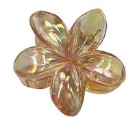 Flor de pelo hawaiana, pinza de pelo de flor tropical | Horquilla de flores tropicales galvanizada | Clips de garra con accesorios de sujeción fuerte para fiestas en la playa, bodas nupciales