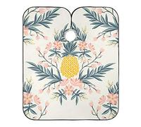 Flor De Piña Vintage Tropical Barberos Delantal Ligera Capa Peluqueria Impermeable Cortar Cabello Delantal Para Adulto Peluquería Niños 140X168Cm