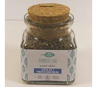 Flor de Sal y Pimienta Negra Molida - Peso neto del producto 75gr - Alándalus Club - Bajo en sodio - Bueno para el sitema nervioso - Procedente de San Fernando - Fuente de minerales.