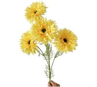 Flor de seda africana de 4 cabezas para margaritas de 75 cm de largo para