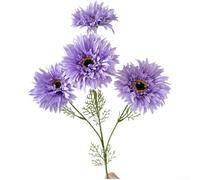 Flor de seda africana de 4 cabezas para margaritas de 75 cm de largo para