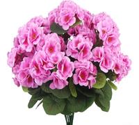 Flor de seda de begonia de bajo mantenimiento para uso diario en el hogar, adecuada para estantes, mesas o exhibidores montados en la pared en interiores (rosa oscuro)