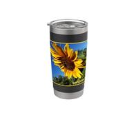 Flor de sol - Floral de Wagonesta Vaso térmico de acero inoxidable de doble pared