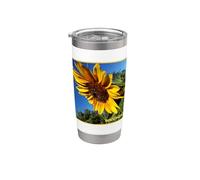 Flor de sol - Floral de Wagonesta Vaso térmico de acero inoxidable de doble pared