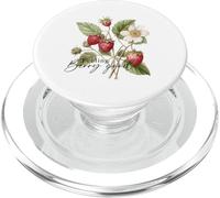 Flor De Verano Fresas Amante De La Naturaleza Floral Flores SIL PopSockets PopGrip para MagSafe