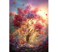 Flor del árbol del Sol Puzzle 120 Piezas Adultos, Rompecabezas DIY Entretenimiento para Adultos, Puzzles Pasatiempo Creativo, Juguete Educativo, Descompresión Regalo