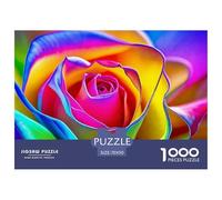 Flor del Arco Iris Rompecabezas 1000 Piezas para Adultos Plantas Coloridas Educativo Desafío Juguetes Juegos Familia Regalos Originales Colección Arte 70x50cm/1000pcs