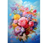 Flor del Cielo Puzzle 120 Piezas Adultos, Rompecabezas DIY Entretenimiento para Adultos, Puzzles Pasatiempo Creativo, Juguete Educativo, Descompresión Regalo