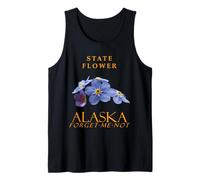 Flor del Territorio de Alaska Flores Silvestres Azules Olvídate de Mí No Me Camiseta sin Mangas