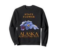 Flor del Territorio de Alaska Flores Silvestres Azules Olvídate de Mí No Me Sudadera