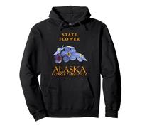 Flor del Territorio de Alaska Flores Silvestres Azules Olvídate de Mí No Me Sudadera con Capucha