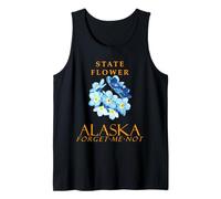 Flor del Territorio de Alaska Myosotis No me olvides Camiseta sin Mangas