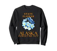 Flor del Territorio de Alaska Myosotis No me olvides Sudadera